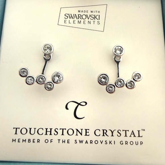 Touchstone Crystal Jewelry - TOUCHSTONE CRYSTAL by Swarovski EARRINGS, To and Fro